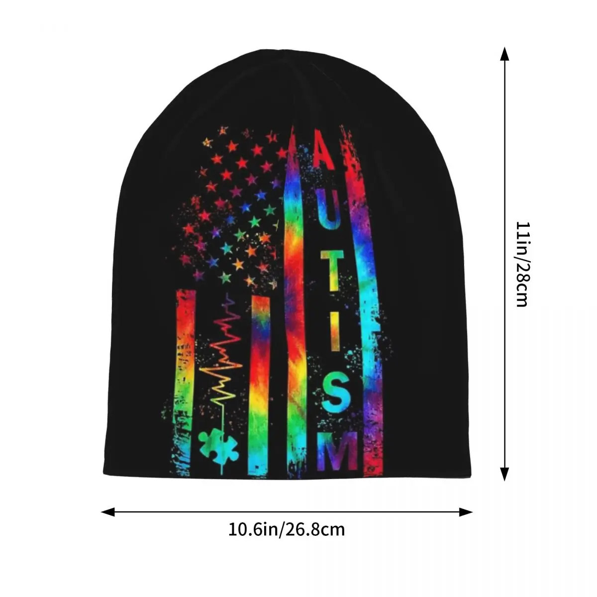 Autism Puzzle  Unisex Adult Beanies Caps Knitting Bonnet Hat Warm Fashion Autumn Winter Outdoor Skullies Hats