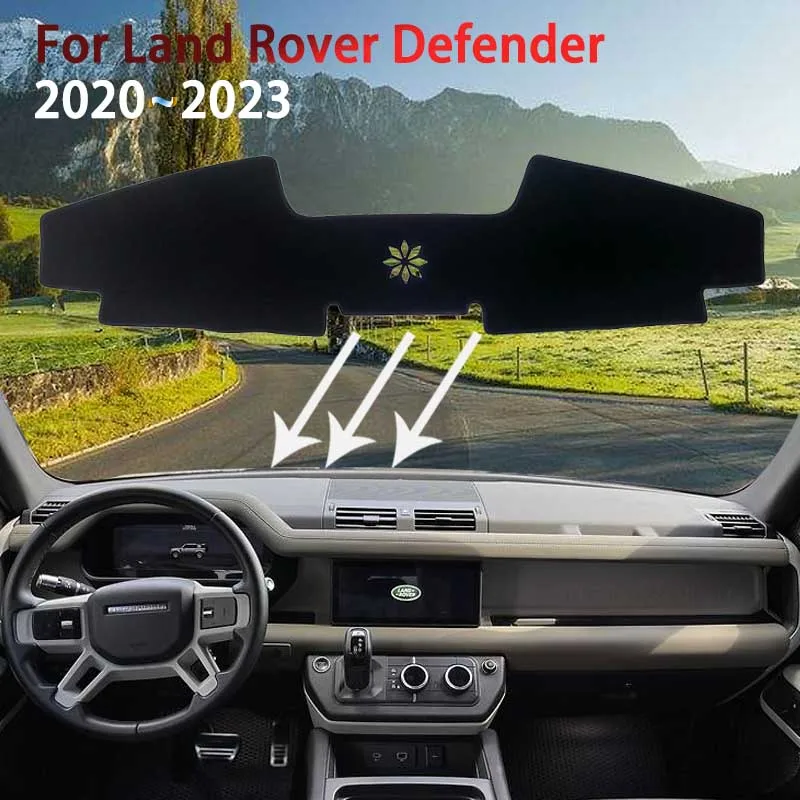 

For Land Rover Defender 110 90 130 L663 V8 2020~2023 2022 Dashboard Cover Pad Dustproof Non-slip Sunshade Carpet Car Accessories