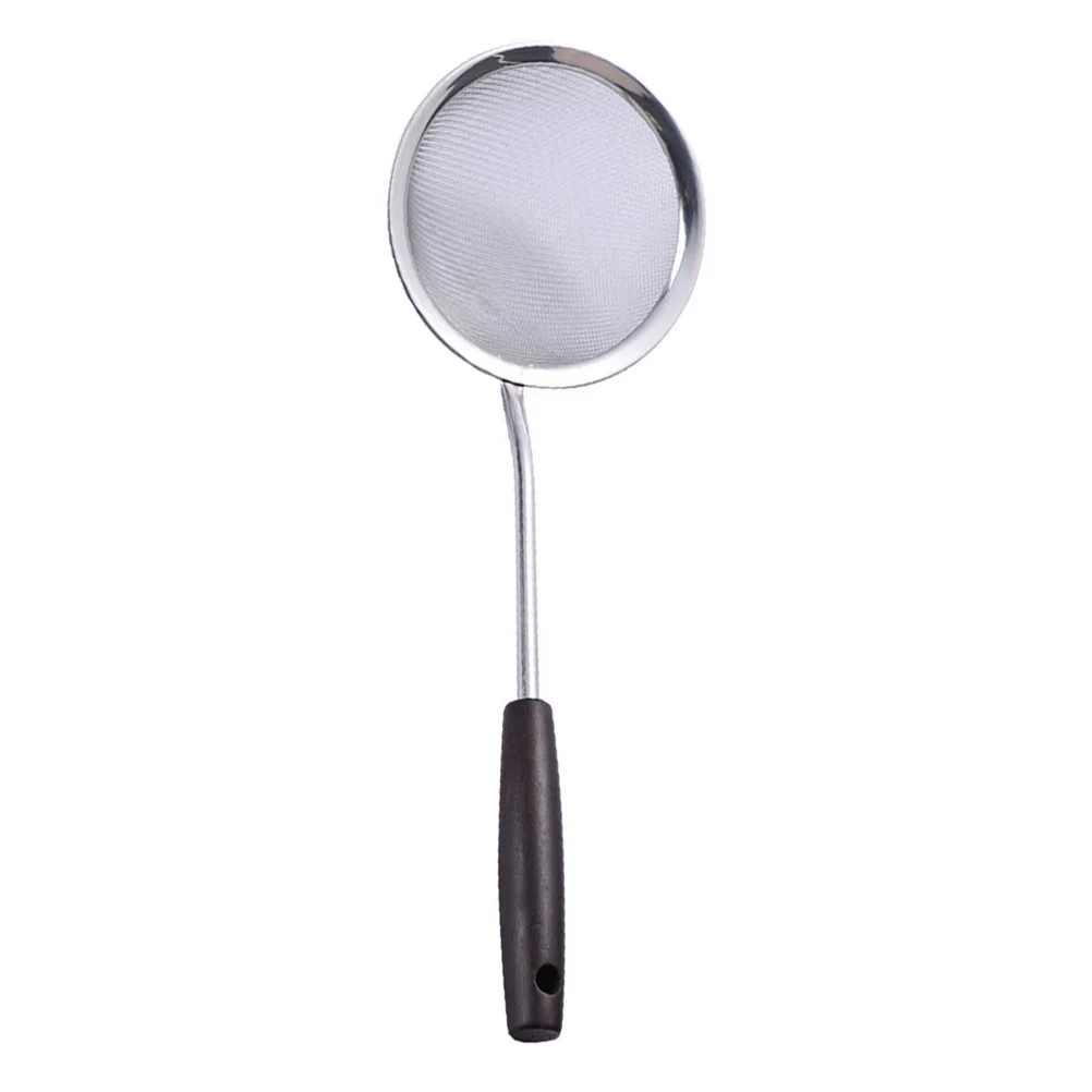 

Stainless Steel Filter Spoon Wooden Handle Kitchen Colander Frying Oil Strainer Skimmer Stainless Steel Colander