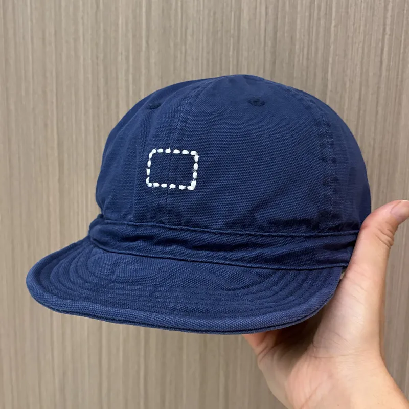 Retro Japanese Style Baseball Cap Unisex Short Brim Soft Top Adjustable Cotton Hat for Men And Women Casual All Seasons