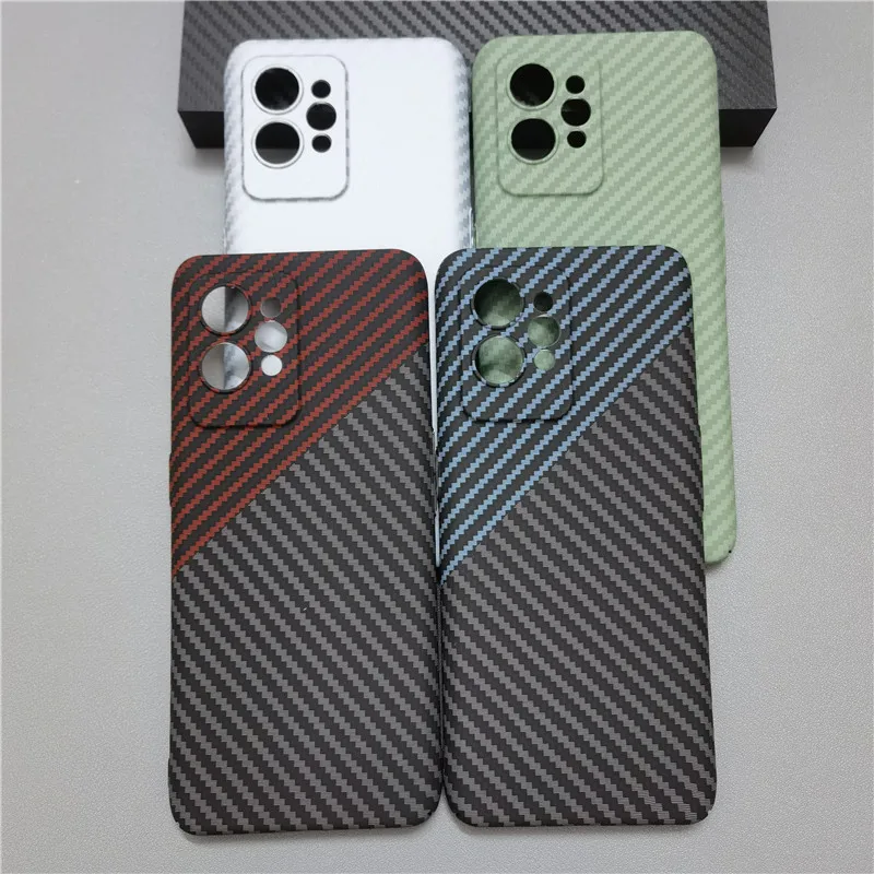 For OPPO Realme GT Neo 3 2 3T 2T Case Hard carbon fibre Slim Protective Back Cover For OPPO Realme GT 2 Pro GT2 Full Cover Shell