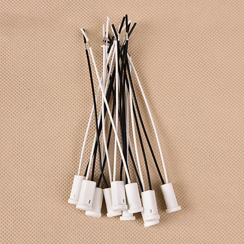 〔YY32〕10 Pcs/lot G4 Base G4 Socket Plug Ceramic G4 Holder Head Wire Connector 10cm