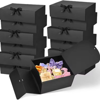 Black Covered Gift Box Party Gift Lafite Grass Decoration Box Groom's Proposal Box Birthday Gift Box Cupcake Box DIY Production
