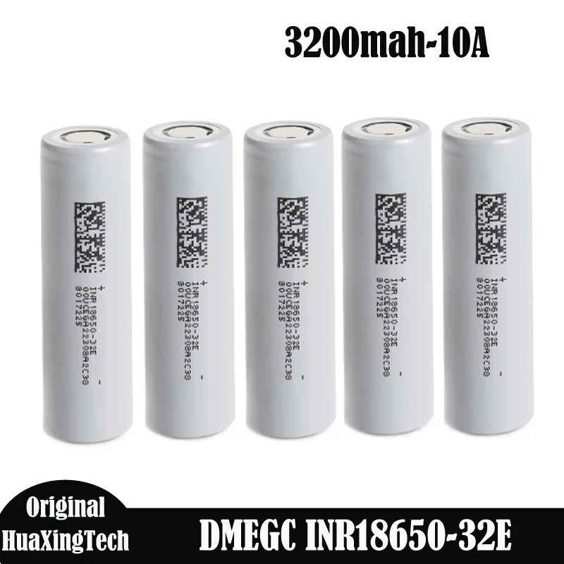 1-10Pcs Good Price Grade A DMEGC INR18650-32E 18650 Battery 3200mah 3.7V 3C 10A Rechargable Lithium-ion battery DMEGC 32E