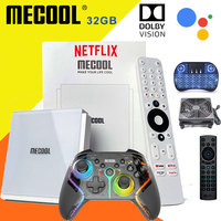 MECOOL KM2 PLUS DELUXE Android 11 Certified TV BOX Google TV Dolby Vision Atmos 4GB DDR4 32GB 1000M LAN WIFI 6 4K Stream TVBOX
