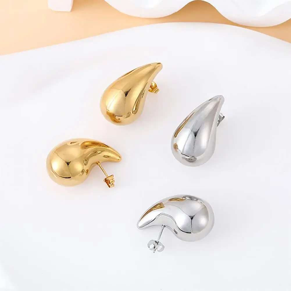 Exquisite Earrings 1 Pair Teardrop Earrings for Women Small Water Drop Studs Statement Jewelry for Wedding Party Prom Wear Fine