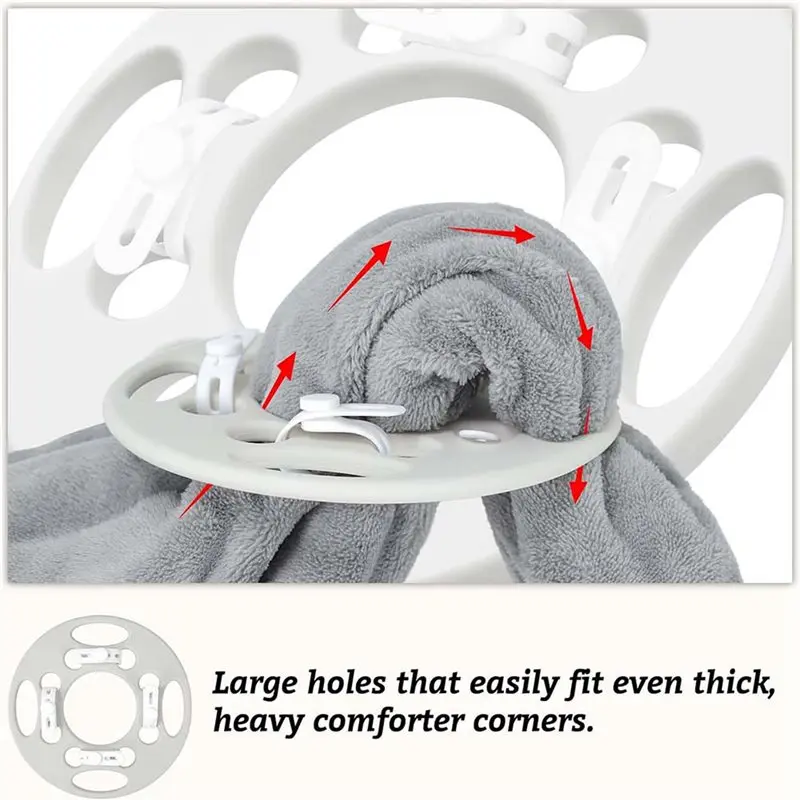 A53Q-4X Bed Sheets Detangler,Reduces Blankets Laundry For Corners Washer And Dryer Reusable Wash Helper Bedsheets Gadgets