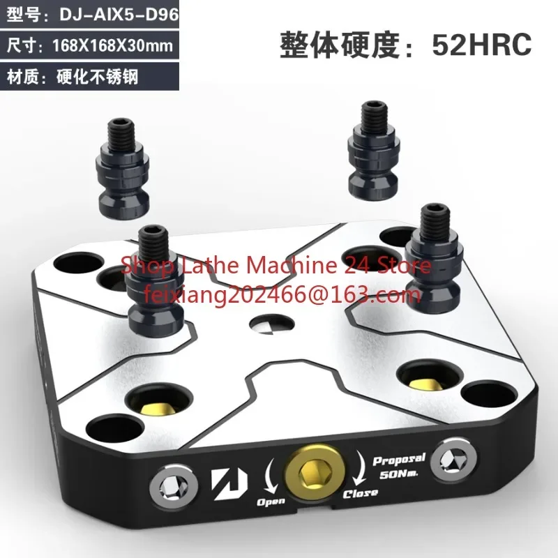 1 piece 4-5 Axis Fixture Self-centering Vise Positive Paired with Zero Point Quick Change Four Axis L-block Bridge Board