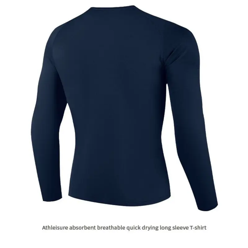 

Long Sleeve T shirt For Men Solid Spring Casual Mens T-shirts O-neck Casual Sports Tees Gym Fitness Sweatshirt Jogging Tracksuit