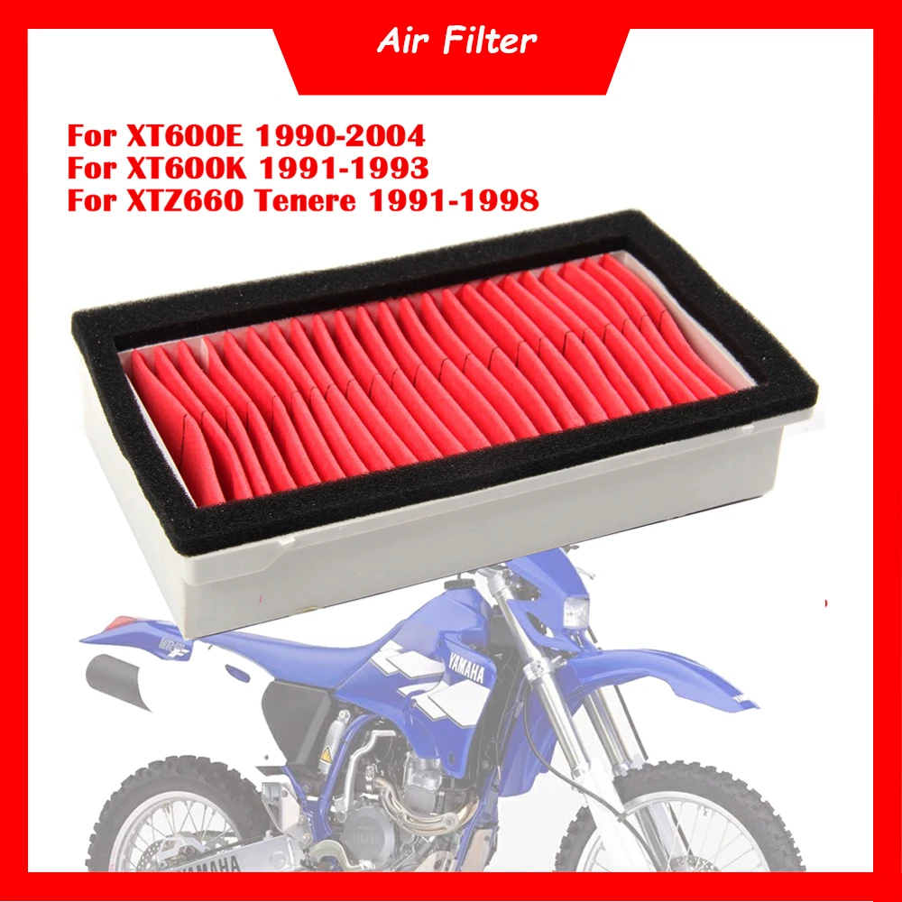 

Motorcycle Air Filter Cleaner Air Intake Filter Element For Yamaha XT600E 1990-2004 XT600K 1991-1993 XTZ600 Tenere 1991-1998