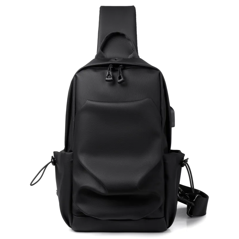 

Men's Waterproof Chest teenage Sports Shoulder Bag Travel Anti Theft Crossbody Auxiliary Back Sling Bags Promotion Bag For Men