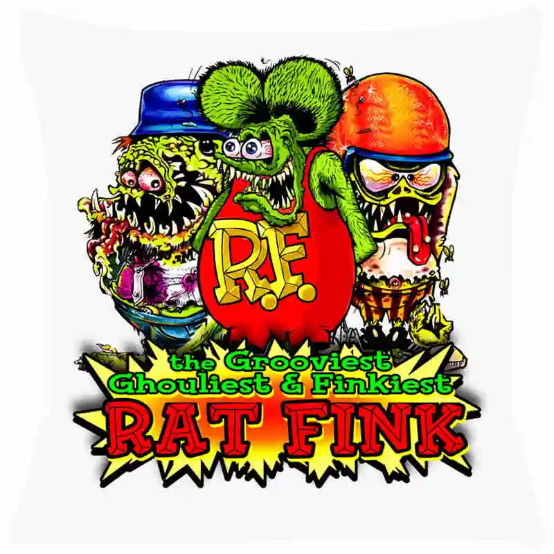 Cushion Cover Rat Fink For Sofa Pillow Cover Living Room Stills Pillow For Chairs Pillowcase Home Decorative Cushions 268