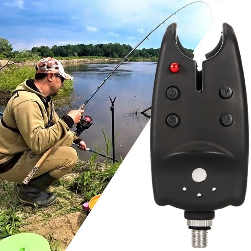 Carp Fishing Bite Alarms With LED Light Adjustable Volume Tone Sensitivity Fishing Bite Indicators Night Fishing Supplies Alarm