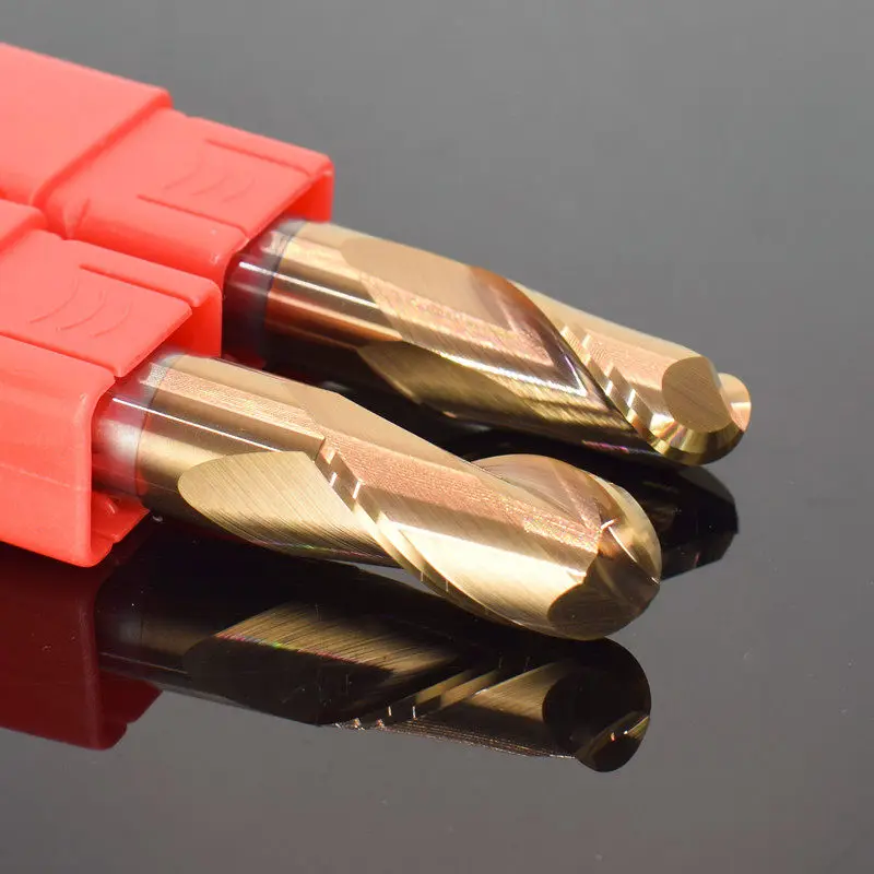 R0.5-10mm HRC60 Universal For Steel 2-edges Ball End Milling Cutter Coating Tungsten steel Ball Head Carbide Extended End mills
