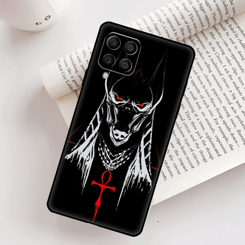 مصر نفرتيتي أنوبيس حافظة لهاتف سامسونج جالاكسي M32 M53 M16 M11 M21 M31 M35 M12 M13 M14 M15 M36 M56 M52 M55 M34 M54