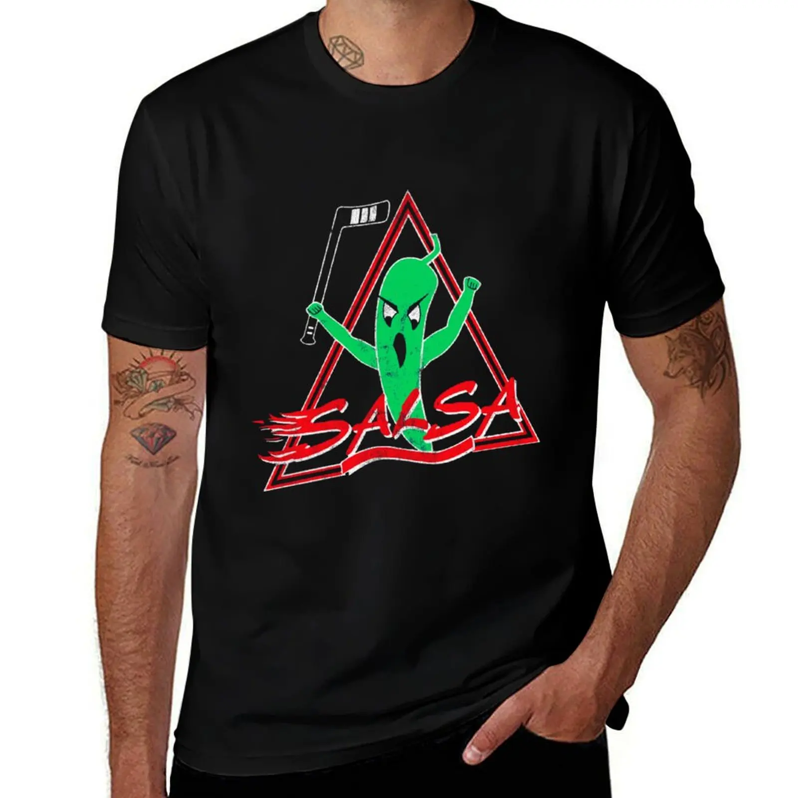 

Victoria Salsa - Defunct Hockey Team - Faded/Distressed Style T-Shirt sublime oversized animal prinfor boys Men's t-shirt
