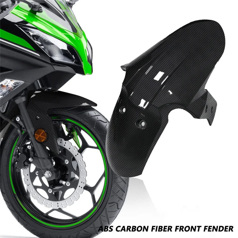 

ABTD-Motorcycle Front Fender Mudguard Fairing Splash Dust Guard For Kawasaki Ninja300 Ninja 300 Z250 Z300 2013-2017