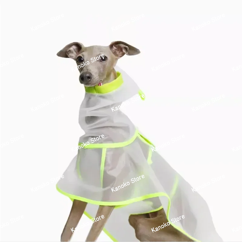 Transparent Light Pet Raincoat Small Dog Clothes Whippit Italian Greyhound Clothes Dogs Accessories  Ropa De Perro