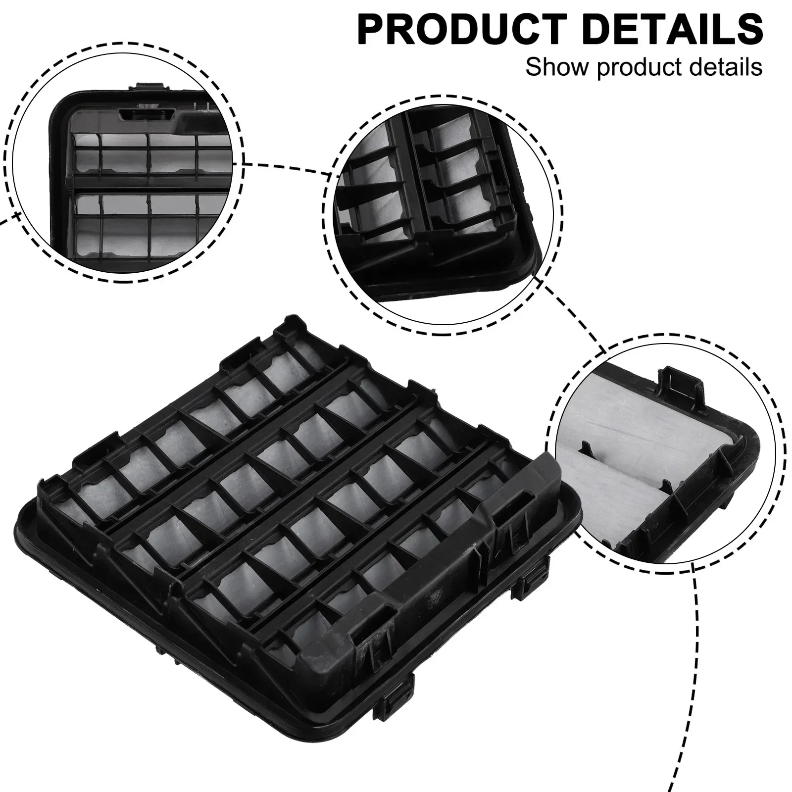 

Front Left Fender Liner Vent Cover For Ram 1500 2500 3500 68323649AB 2014-2020 Plastic Auto Acesssories