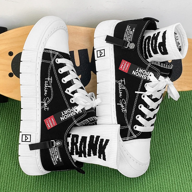 Flat Solid Canvas Skate Shoes Unisex Casual Sneakers Rubber Non Slip Breathable Wear Resistant Daily Street Walking Shoes
