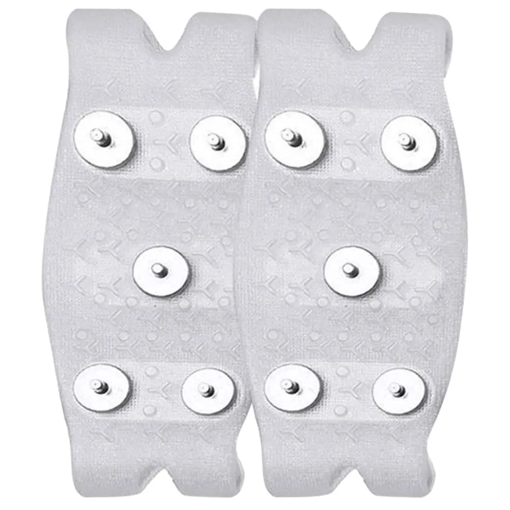 

2pcs Ice Grippers For Boots Anti-Slip Shoe Covers Climbing Crampons Spikes Snow Traction Cleats Outdoor Mountaineering