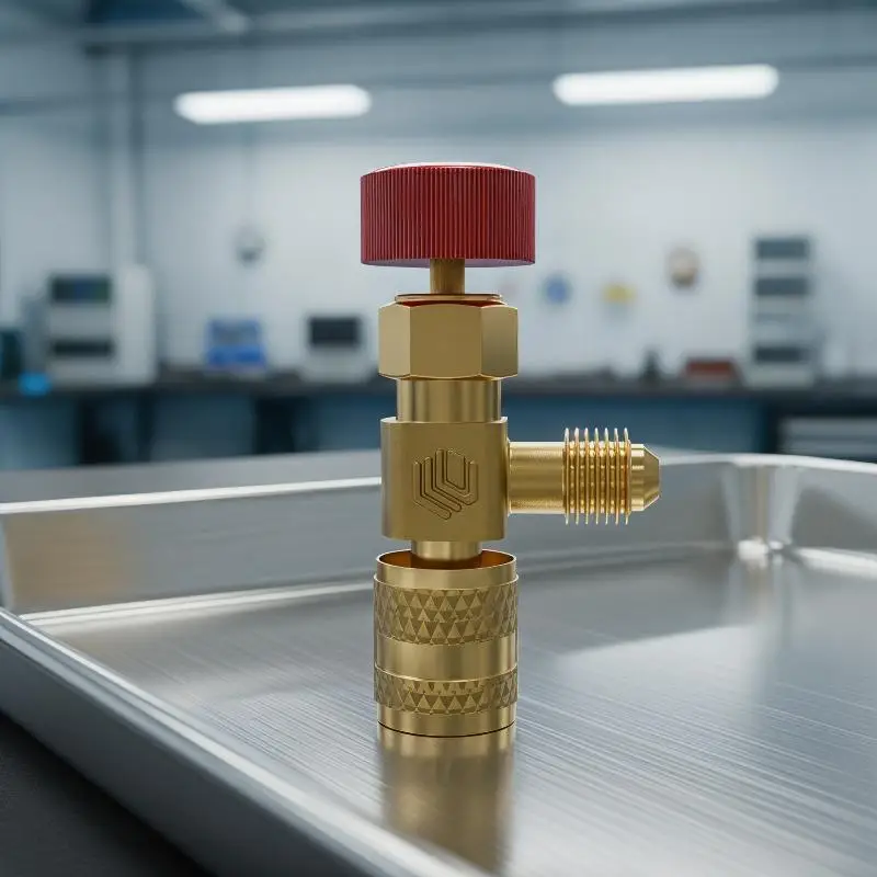 【New】R410A R22 Car Air Conditioning Refrigerant Adapter Liquid Safety Valve Air Conditioning Repair Car Accessories