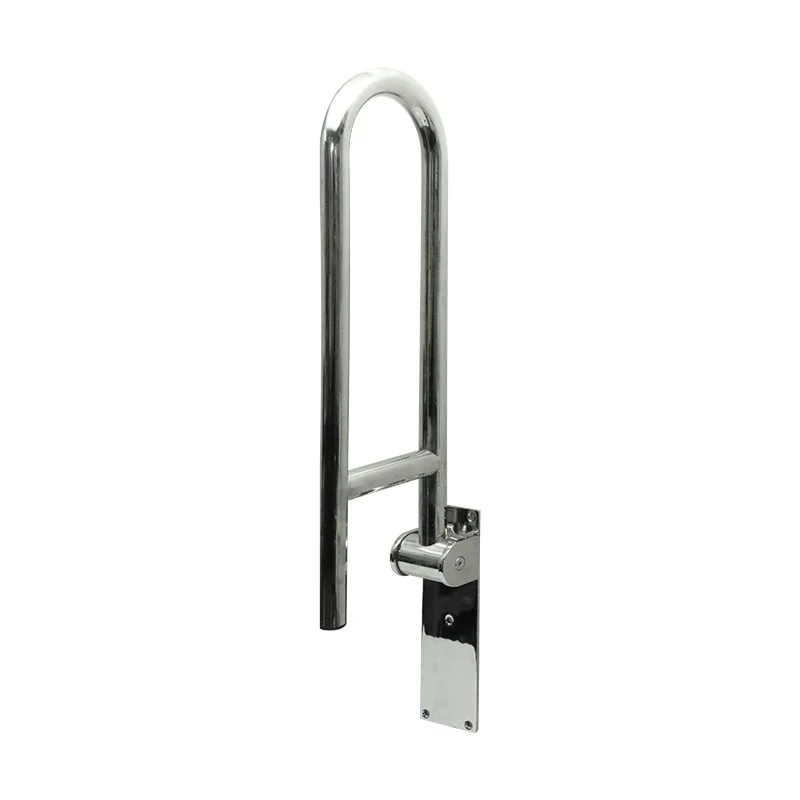 Toilet Handrail Barrier-free Railing Bathroom Safety Accessories Foldable U-shaped Handle Stainless Steel Non-slip Elderly Rails