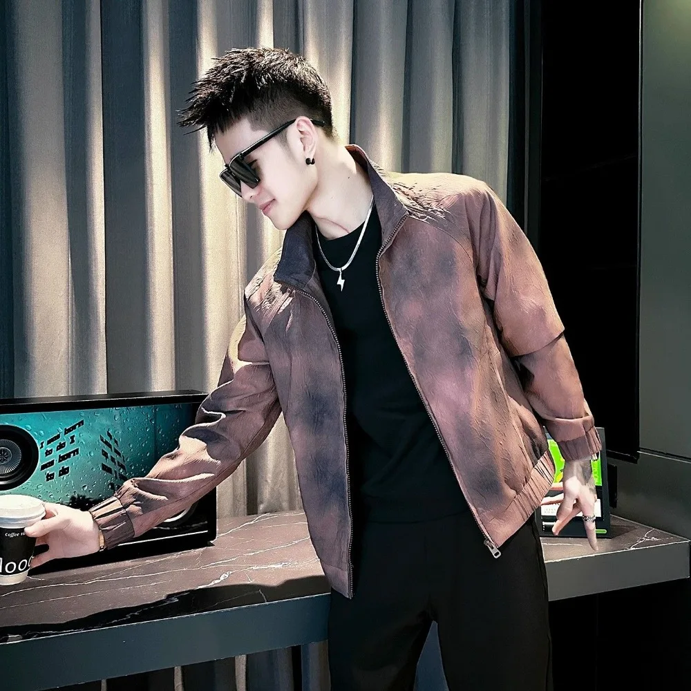 

2026 Новая мужская куртка, пальто, куртка с воротником-стойкой для мужской весенне-осенней мужской одежды