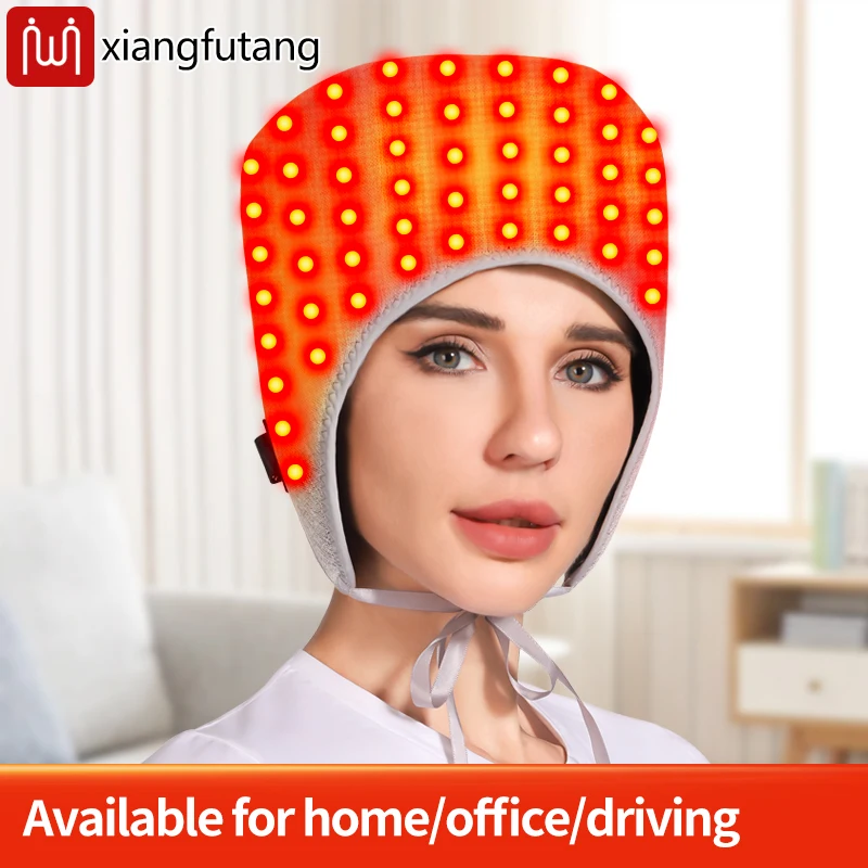 

Терапия красным светом, теплая компрессионная шапка с подогревом, повязка на голову для облегчения мигрени, ревматическая шапка для облегчения головной боли, сохраняющая тепло головы