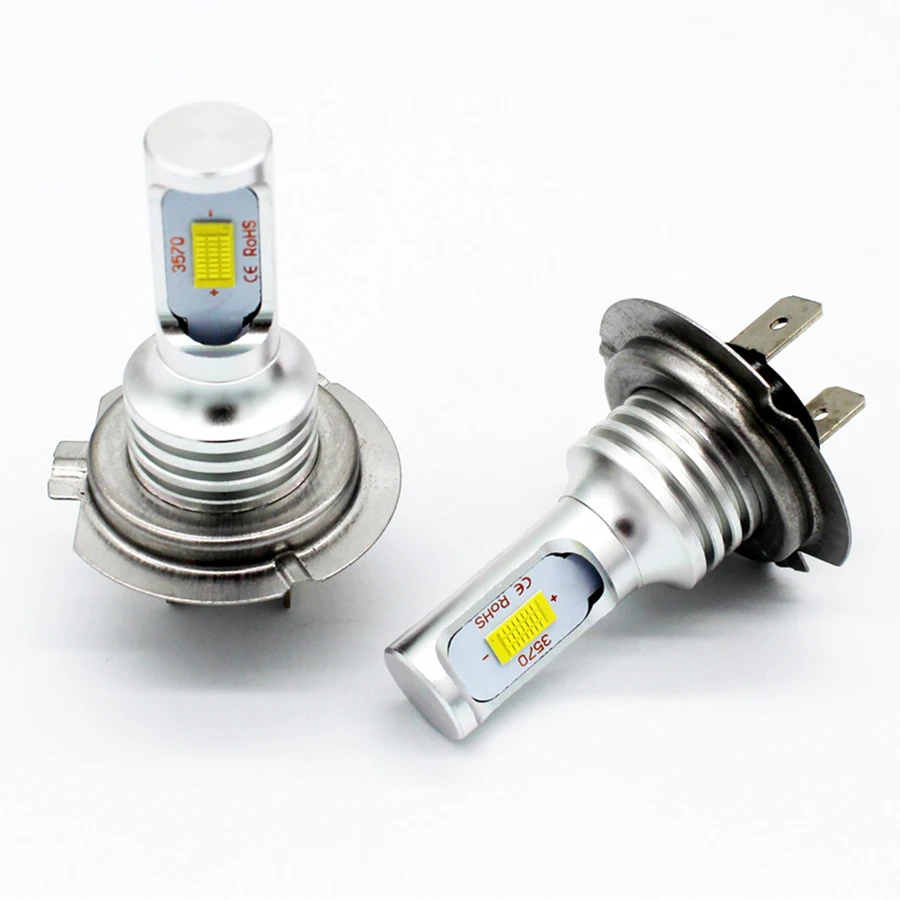 

2pcs H7 LED Headlights Bulbs Kit High/Low Beam 35W 4000LM Super Bright 6000K White