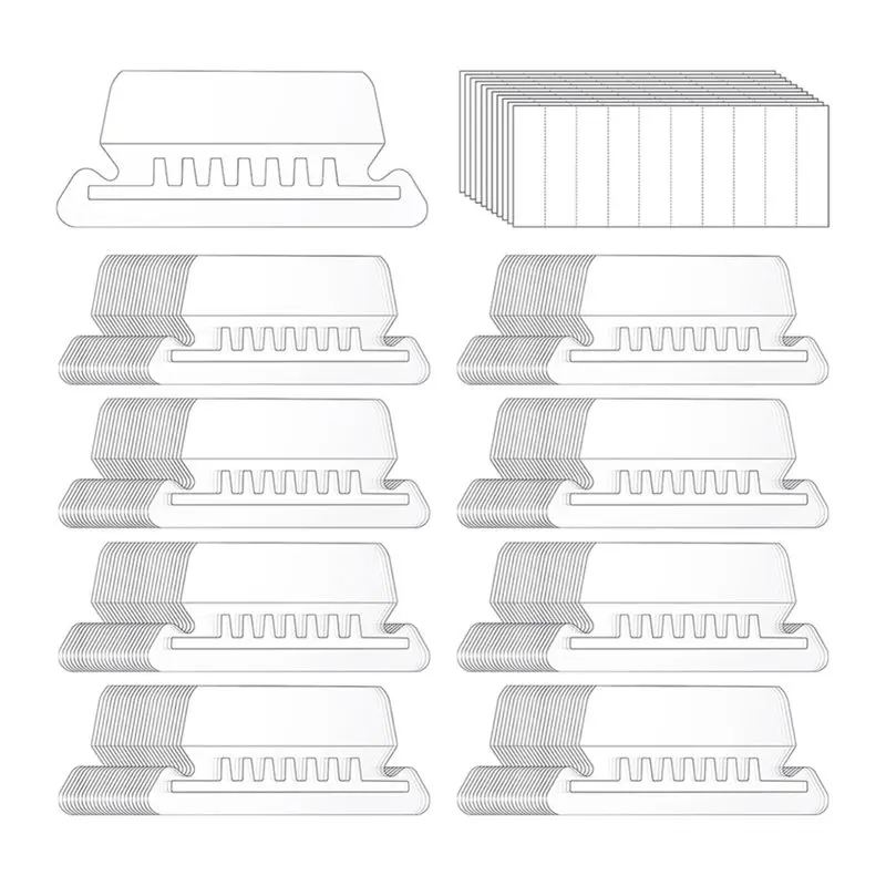 

AT82-For Hanging File Inserts Labels(200 Pcs) And File Folder Tabs(200 Pcs), 2 Inch Plastic Tabs For Hanging Folders
