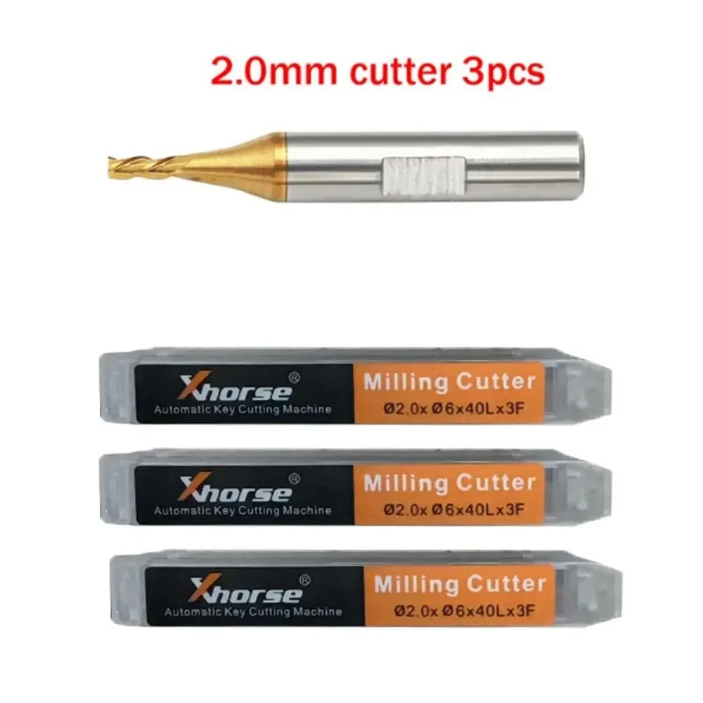 3/4/5 قطعة قاطعة المطحنة التحقيق 1.0 مللي متر 1.5 مللي متر 2.0 مللي متر 2.5 مللي متر ل Xhorse كوندور XC MINI زائد دولفين XP-005 XP-007 آلة قطع المفاتيح #3