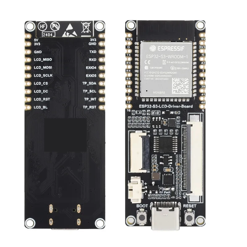 ESP32-S3 RGB LED Driver Board Onboard ESP32-S3-WROOM-1-N8R8 Module 40/18 Pin Type-C Compatible -IDE ESP-IDF