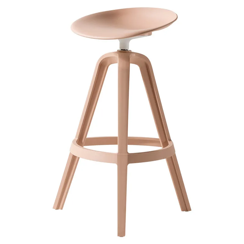 #Internet-famous Plastic Bar Stool, Household Swivel High Chair, Ins-style Creative Tall Stool, Casual Bar Chair