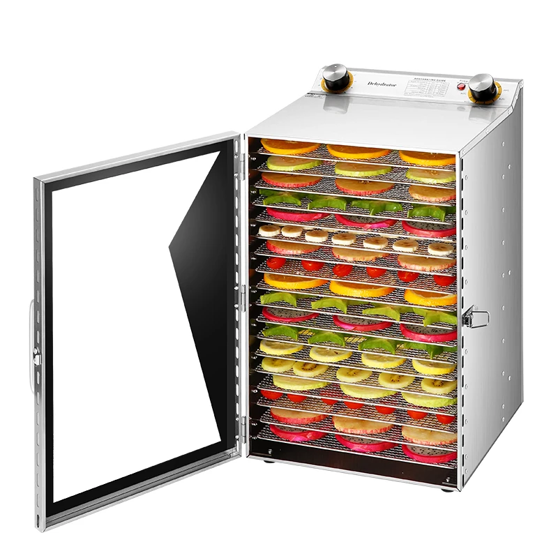High Level 18 Layers Stainless Steel Food Dehydrator Fruit Dehydrating Machines For Commercial