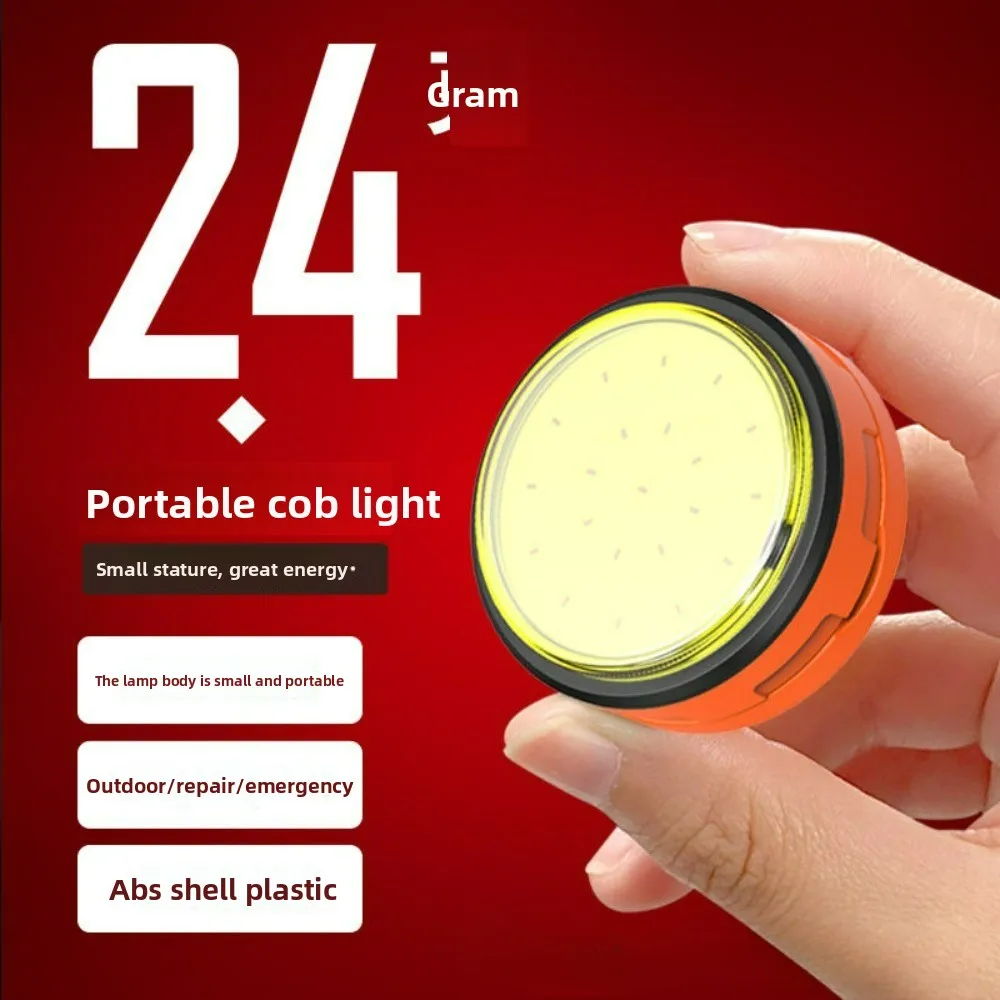 Super Bright Mini Magnetic Work Light Keychain Multi-Functional Rechargeable Portable Flashlight for Home & Daily Carry