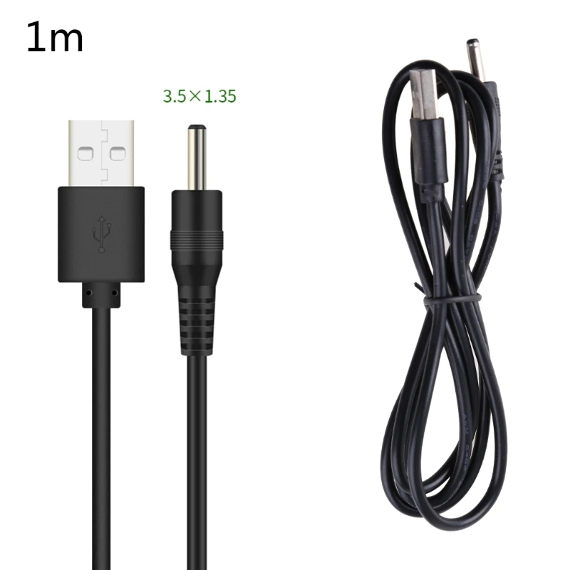 090F 0.5/1M USB ke untuk Line USB untuk 5.5x2.1mm 5.5x2.5mm 3.5x1.35mm 4.0x1.