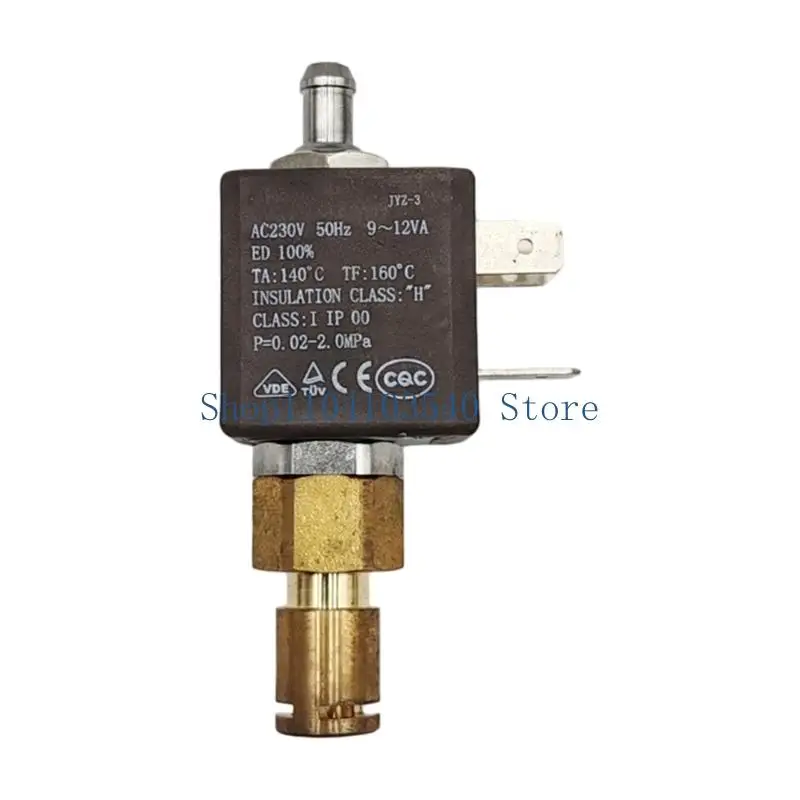 02DC Copper Electric Solenoid Valves Steam Gas Solenoid Water Valves Coffee Maker Parts for Coffee Maker Steam Air Waters Boiler