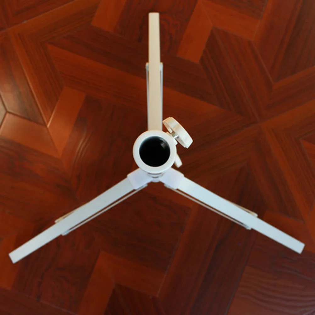 

Durable 2m Folding Iron Umbrella Stand Adjustable Screw Tightening for Sun Beach Fishing Umbrella Portable White