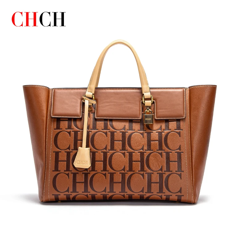 CHCH Fashion Retro Print Bucket Bag Travel Party Banquet Shoulder Bag Luxury Classic 2024 Winter Women's Large Capacity Handbag