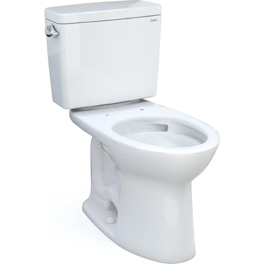 Inodoro Drake de dos piezas alargado 1.6 GPF de altura universal TORNADO FLUSH con CEFIONTECT, algodón blanco - CST776CSFG # 01