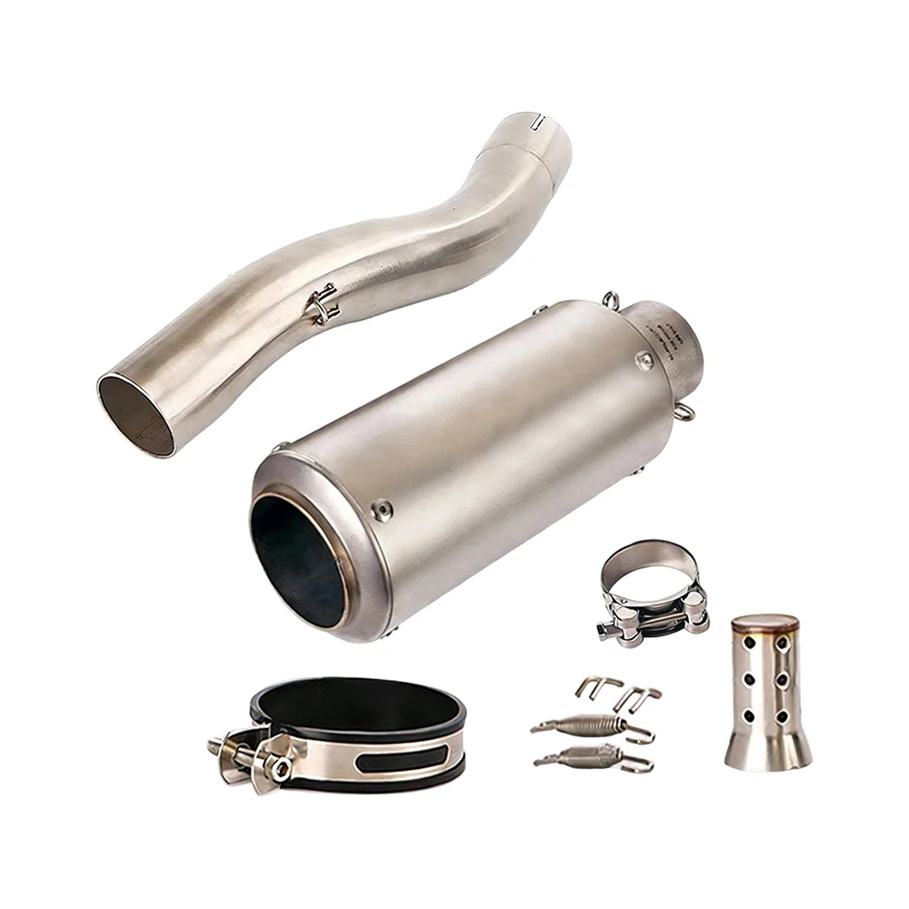 Slip-On für Kawasaki Ninja ZX10R 2004-2005 Auspuff Mittelrohr Endrohr Ersatz Schalldämpfer Auspuffrohre Schalldämpfer – Detail 6