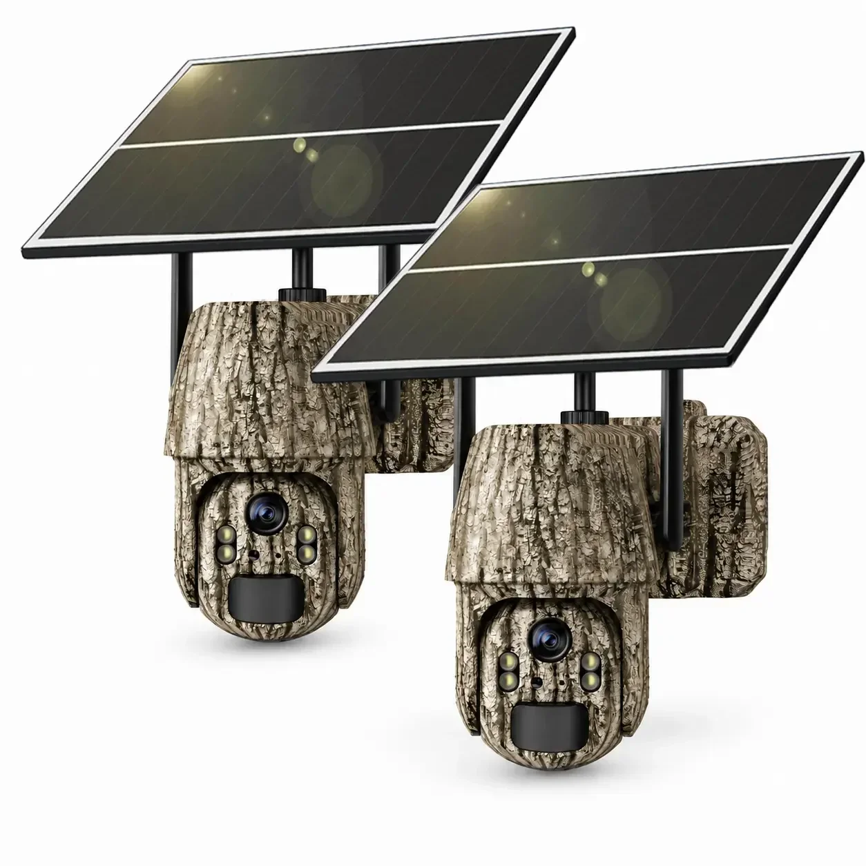 4G LTE Cellular Security Camera, Wireless Outdoor Solar Powered No WiFi Camera with 4MP 2K Ultra HD, PIR Motion Detection, 2-Way Audio, SIM Card Included, Night Vision for Home & Farm