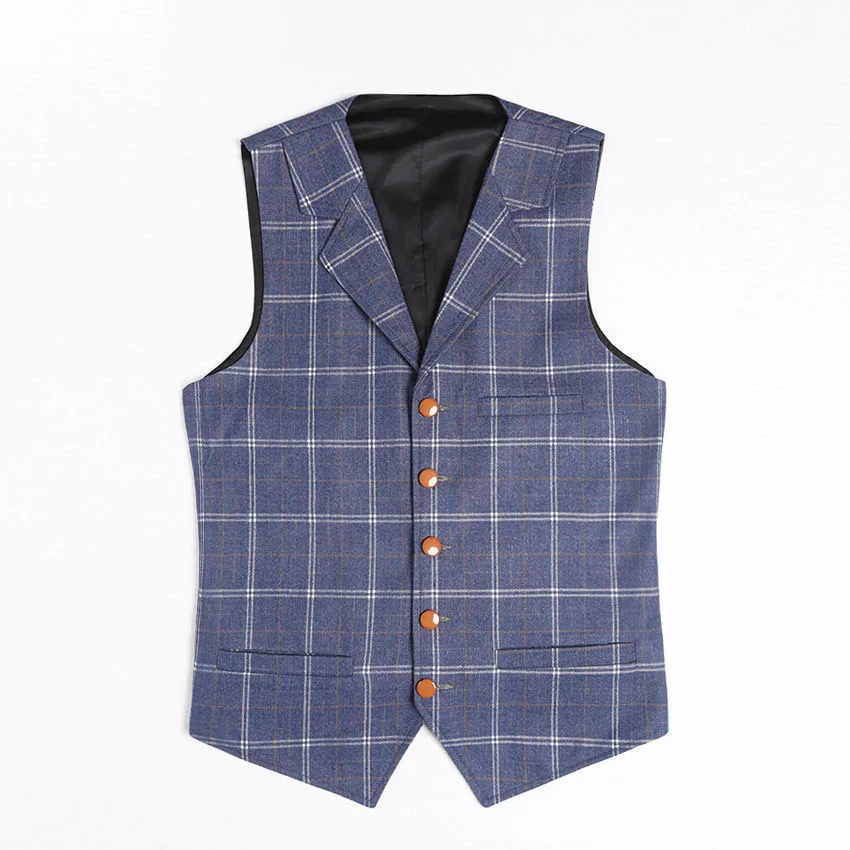 O547new Zomer Heren Linnen Vest Dunne Slim Fit