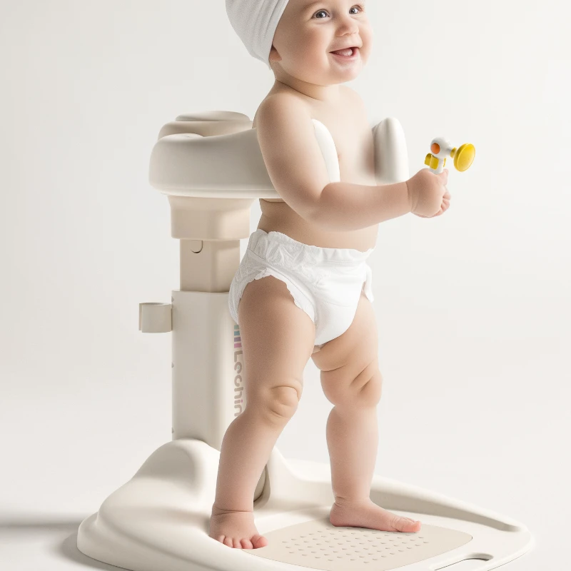 Soportes de baño plegables con un clic para bebé, reposabrazos auxiliar para baño, soporte para bañera para bebé, almohadilla antideslizante para niños, baños de pie para Baby Shower