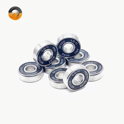 8Pcs Roller Skate Wheel Bearings Deep Groove 608RS ABEC-11 Miniature Ball Bearings Chrome Steel Bearing for Skateboard