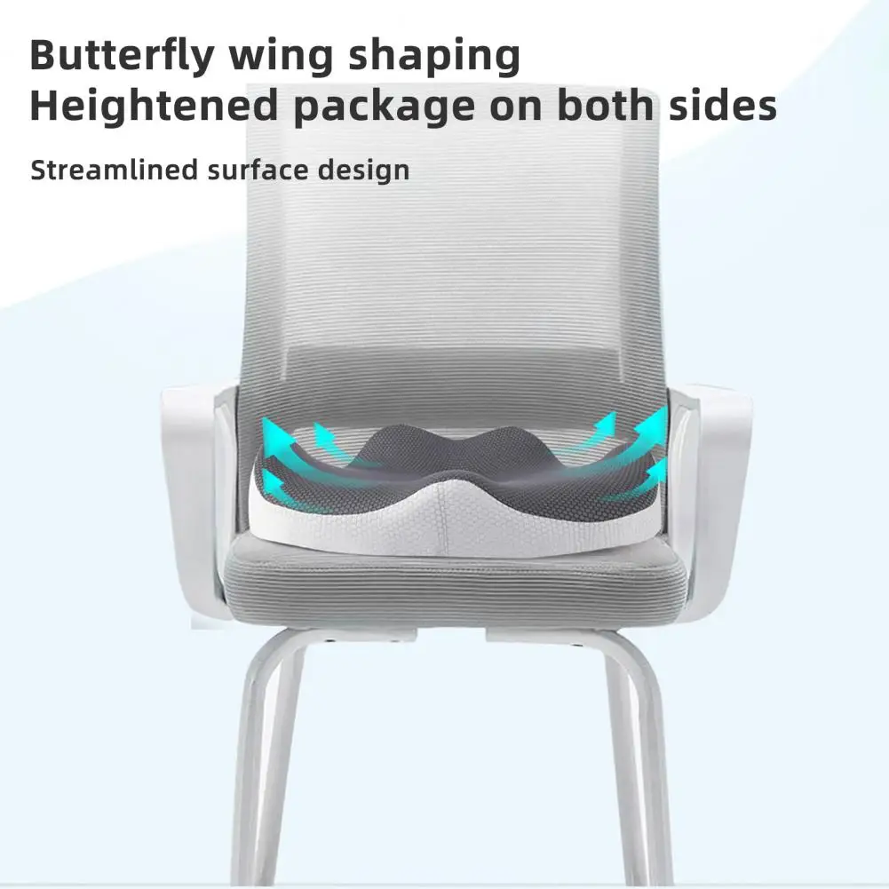 Hemorrhoid Pillow for Coccyx Pain Coccyx Support Pillow Ergonomic Memory Foam Seat Cushion for Office Workers Car Drivers