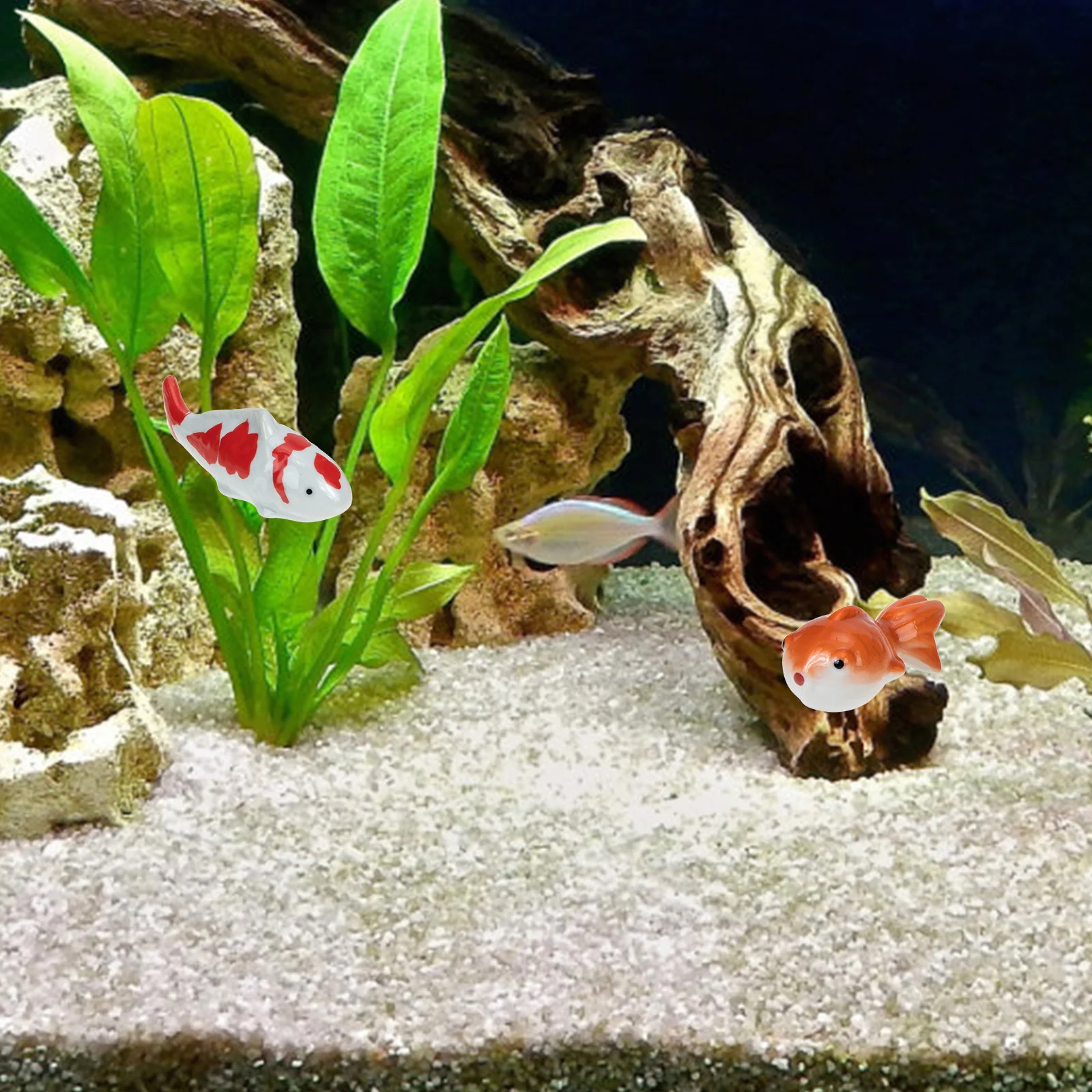 

3Pcs Ceramic Floating Decors Durable Long-Lasting Aquarium Adornments Stylish Decoration Ceramic Floating Decors