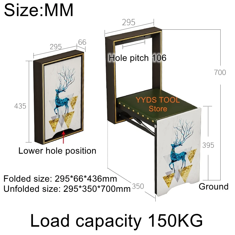 Household doorway wall-mounted shoe bench telescopic ultra-narrow space-saving wall folding shoe-changing stool