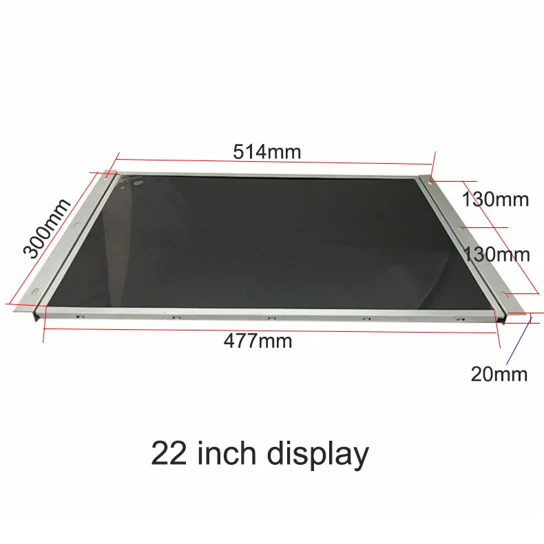 19/22 Inch Display Arcade Game Monitor Replacement LCD Screen For Arcade Cabinet Game Machine 16:9 aspect ratio